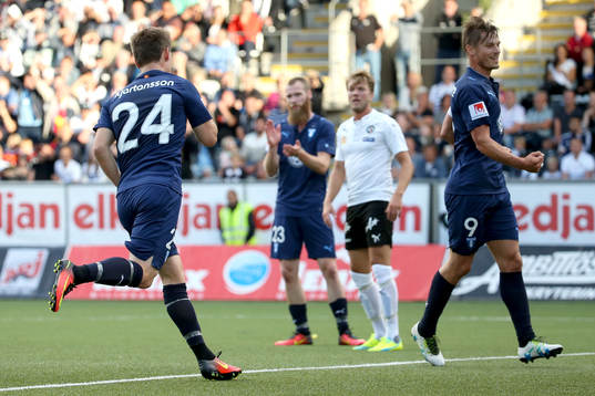 Malmö FFs Vidar Örn Kjartansson jublar