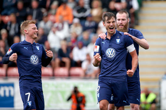 Malmö FFs Anders Christiansen, Jo Inge Berget och Markus