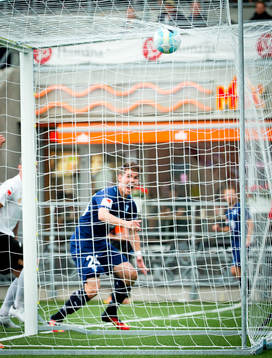 Malmö FFs Vidar Örn Kjartansson gör 0-2 och jublar