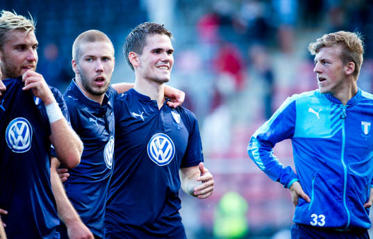 Malmö FFs Vidar Örn Kjartansson är glad