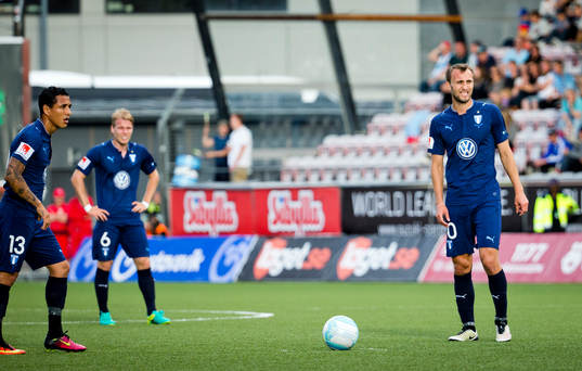 Malmö FFs Yoshimar Yotún, Oscar Lewicki och Magnus Wolff
