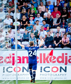 Malmö FFs Vidar Örn Kjartansson jublar