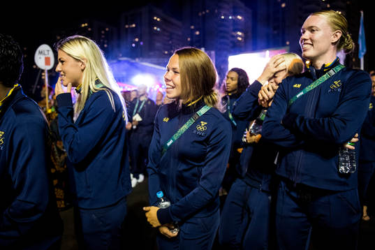 Olivia Schough, Jessica Samuelsson och Hedvig Lindahl