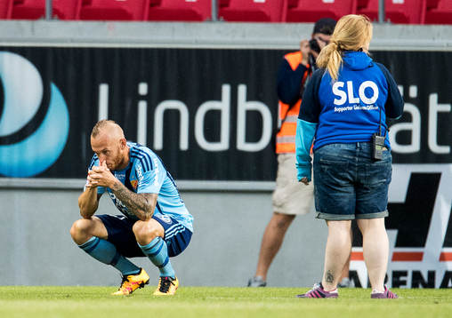 Djurgårdens Magnus Eriksson deppar