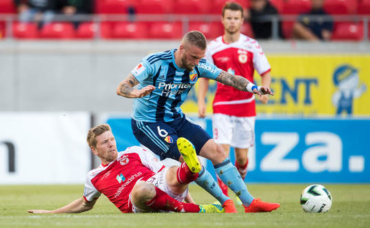 Kalmars David Elm och Djurgårdens Alexander Faltsetas