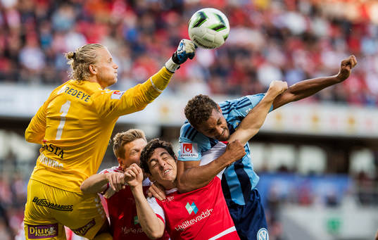 Kalmars målvakt Ole Söderberg, David Elm , Marko