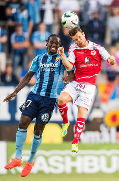 Djurgårdens Kebba Ceesay och Kalmars Måns Söderqvist