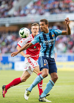 Kalmars Viktor Elm och Djurgårdens Mathias Ranegie