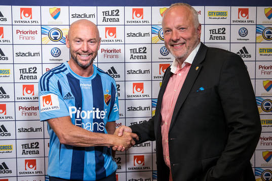 I denna handout-bild från Djurgårdens IF Fotboll ses nye