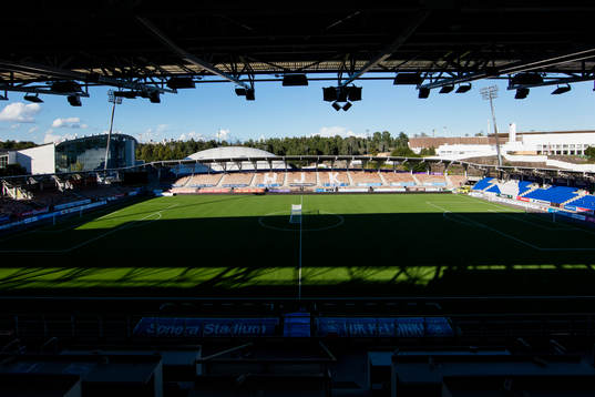 HJK Helsingfors hemmaplan Sonera Stadium innan en