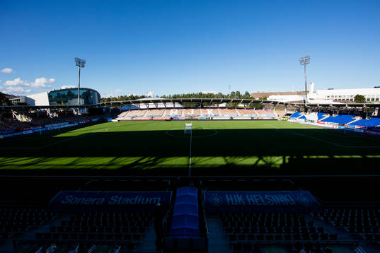 HJK Helsingfors hemmaplan Sonera Stadium innan en
