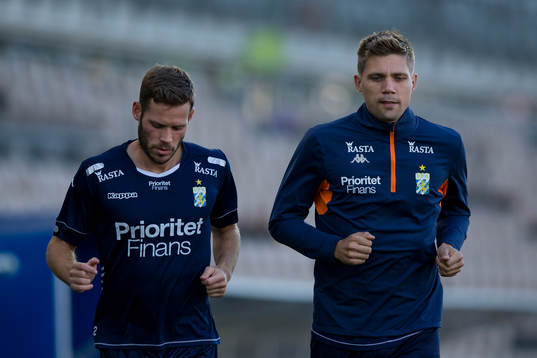 IFK Göteborgs Emil Salomonsson och Mikael Boman