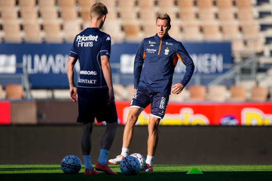IFK Göteborgs Sören Rieks och Martin Smedberg Dalence