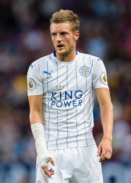 Leicester Citys Jamie Vardy