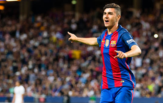 Barcelonas Rafael Mujica gör 4-2