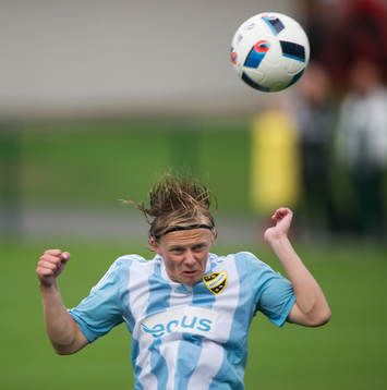 IFK Hässleholms Philip Bengtsson i matchen i Svenska Cupen