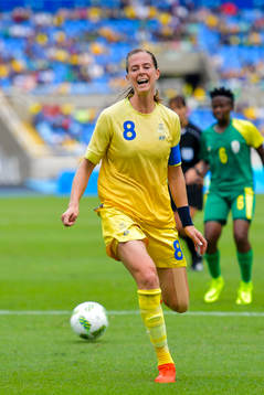 Sveriges Lotta Schelin deppar