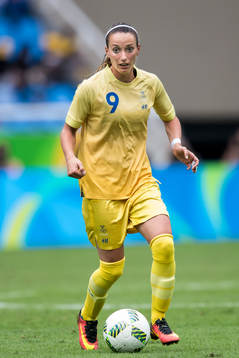 Sveriges Kosovare Asllani i fotbollsmatchen mellan Sverige