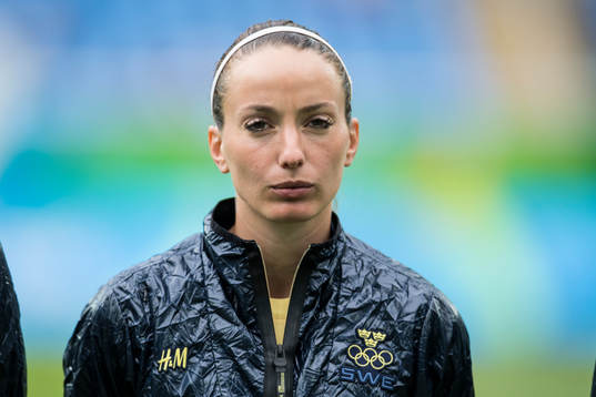 Sveriges Kosovare Asllani i fotbollsmatchen mellan Sverige