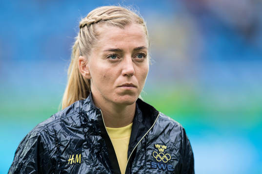 Sveriges Linda Sembrant i fotbollsmatchen mellan Sverige
