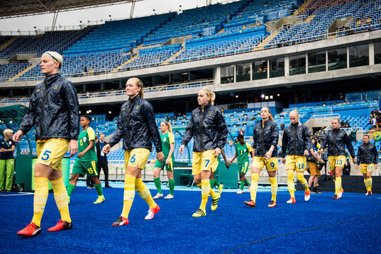 Sveriges Nilla Fischer, Magdalena Ericsson, Lisa Dahlkvist,