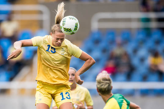Sveriges Fridolina Rolfö i fotbollsmatchen mellan Sverige