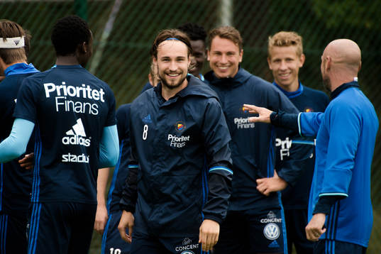 Kevin Walker med tränaren Mark Dempsey
