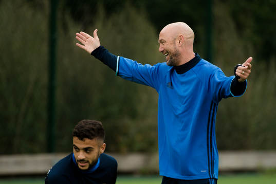 Djurgårdens nye tränare Mark Dempsey reagerar