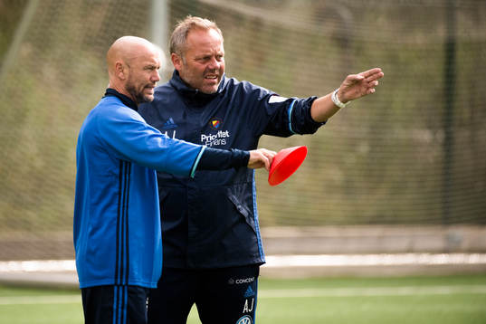 Djurgårdens tränare Mark Dempsey och assisterande