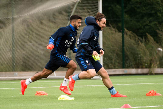 Djurgårdens Othman El Kabir och Kevin Walker
