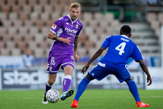 IFK Göteborgs Sebastian Eriksson mot HJK Helsingfors Medo