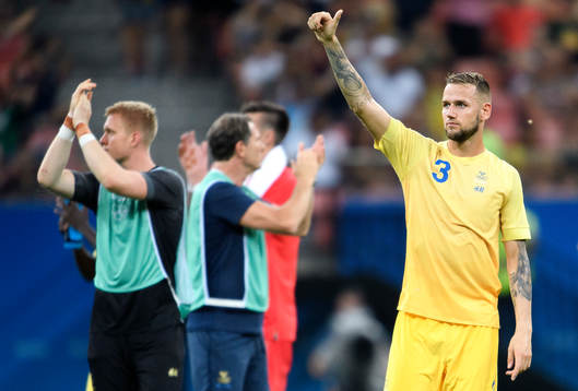 Sveriges Alexander Milosevic tackar publiken