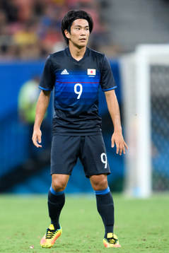 Japans Shinya Yajima i fotbollsmatchen mellan Nigeria och