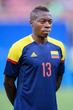 Colombias Helibelton Palacios vid lineup innan