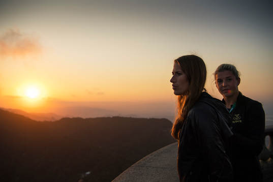 Emma Berglund och Olivia Schough när Sveriges