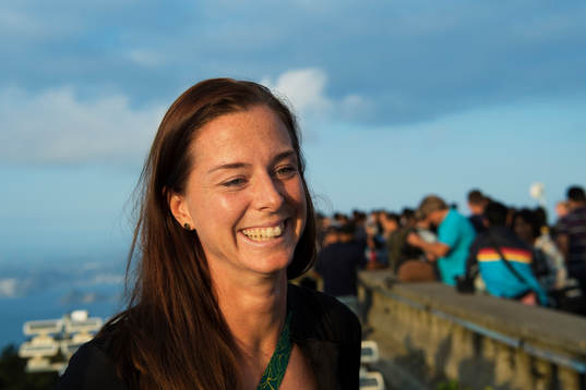 Lotta Schelin när Sveriges damfotbollslandslag besöker