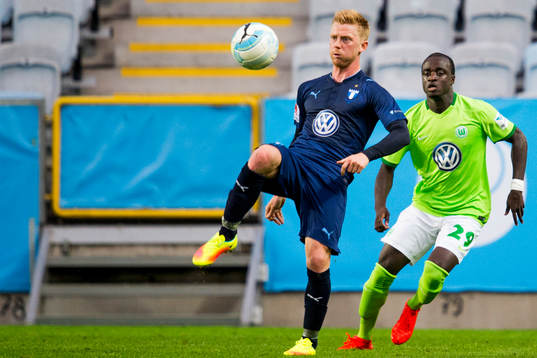 Malmö FFs Anders Christiansen och Wolfsburgs Amara Conde