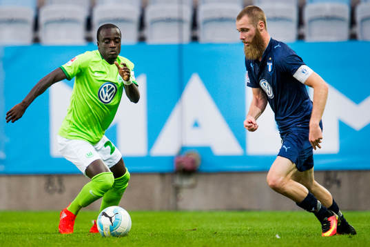 Wolfsburgs Amara Conde och Malmö FFs Jo Inge Berget