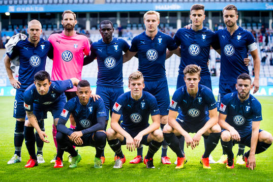 Anton Tinnerholm, målvakt Johan Wiland, Enock Kofi Adu,
