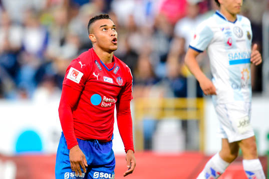 Helsingborgs Tyrell Rusike deppar