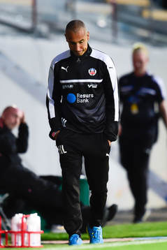 Helsingborgs manager Henrik Larsson   deppar