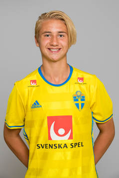 Benjamin Nygren som spelar i P15/01 landslaget i fotboll