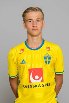 Fredrik Hammar som spelar i P15/01 landslaget i fotboll