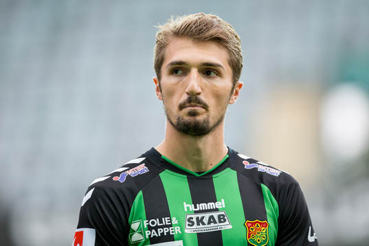 GAIS Dardan Rexhepi innan fotbollsmatchen i Superettan