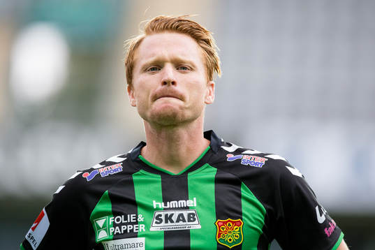 GAIS Dan Keat innan fotbollsmatchen i Superettan mellan