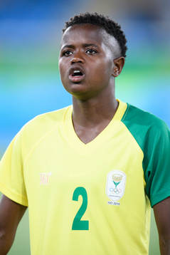 Sydafrikas Lebohang Ramalepe vid lineup innan