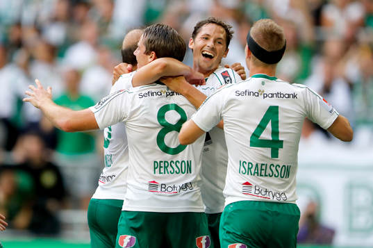 Hammarbys Johan Persson jublar