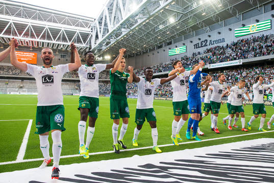 Hammarbys Kennedy Bakircioglu, Amadaiya Rennie, Dusan