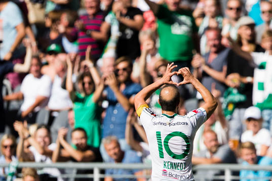 Hammarbys Kennedy Bakircioglu jublar