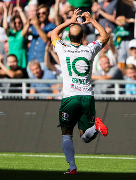 Hammarbys Kennedy Bakircioglu jublar